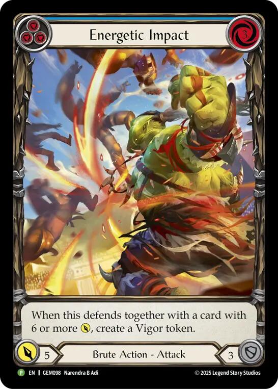 Energetic Impact [GEM098] (GEM Pack 3)  Rainbow Foil | Pegasus Games WI