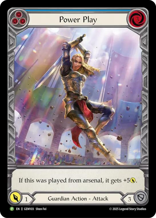 Power Play [GEM103] (GEM Pack 3)  Rainbow Foil | Pegasus Games WI