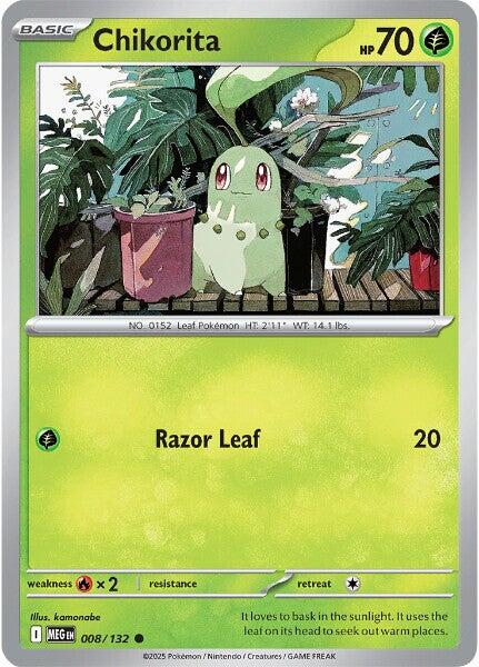 Chikorita (008/132) [Mega Evolution: Base Set] | Pegasus Games WI