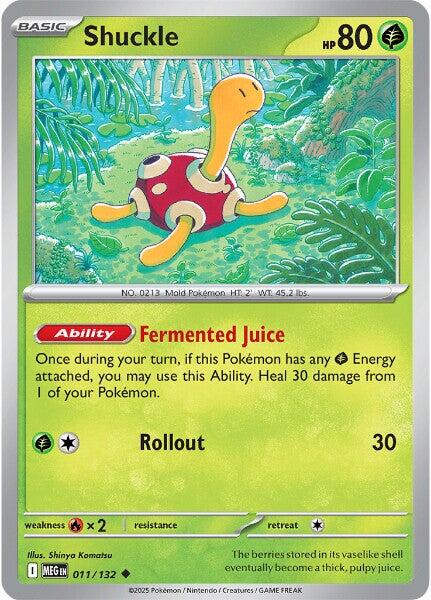 Shuckle (011/132) [Mega Evolutions: Base Set] | Pegasus Games WI