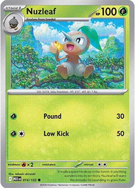 Nuzleaf (014/132) [Mega Evolution: Base Set] | Pegasus Games WI