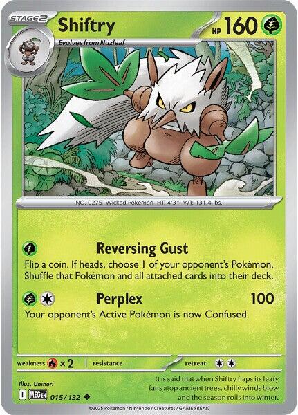 Shiftry (015/132) [Mega Evolutions: Base Set] | Pegasus Games WI