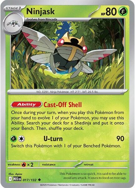 Ninjask (017/132) [Mega Evolution: Base Set] | Pegasus Games WI