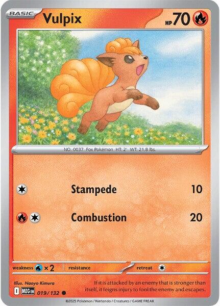 Vulpix (019/132) [Mega Evolutions: Base Set] | Pegasus Games WI