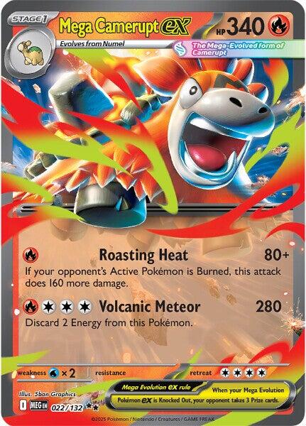 Mega Camerupt ex (022/132) [Mega Evolution: Base Set] | Pegasus Games WI