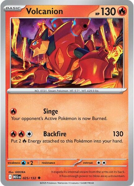 Volcanion (025/132) [Mega Evolution: Base Set] | Pegasus Games WI