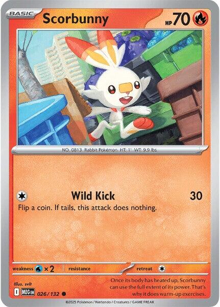 Scorbunny (026/132) [Mega Evolutions: Base Set] | Pegasus Games WI