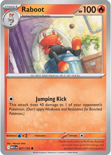 Raboot (027/132) [Mega Evolutions: Base Set] | Pegasus Games WI