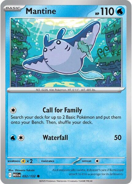 Mantine (032/132) [Mega Evolution: Base Set] | Pegasus Games WI