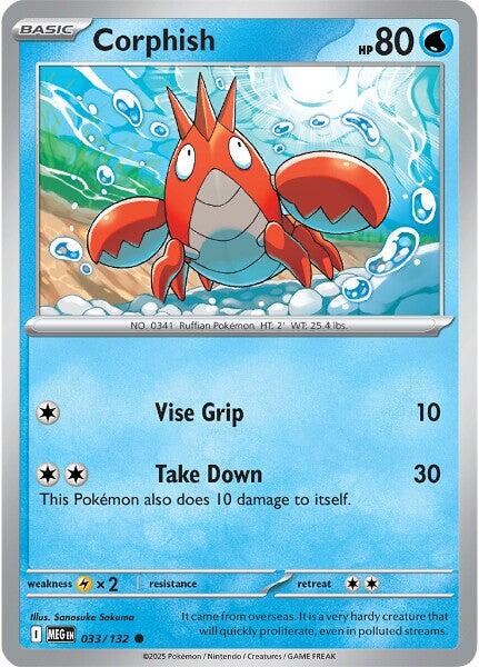 Corphish (033/132) [Mega Evolutions: Base Set] | Pegasus Games WI