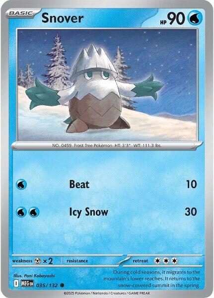 Snover (035/132) [Mega Evolution: Base Set] | Pegasus Games WI