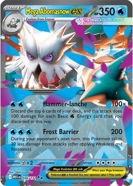 Mega Abomasnow ex (036/132) [Mega Evolution: Base Set] | Pegasus Games WI