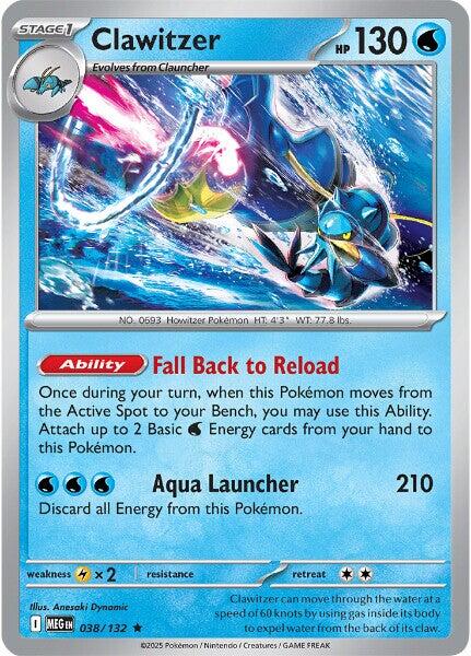 Clawitzer (038/132) [Mega Evolution: Base Set] | Pegasus Games WI