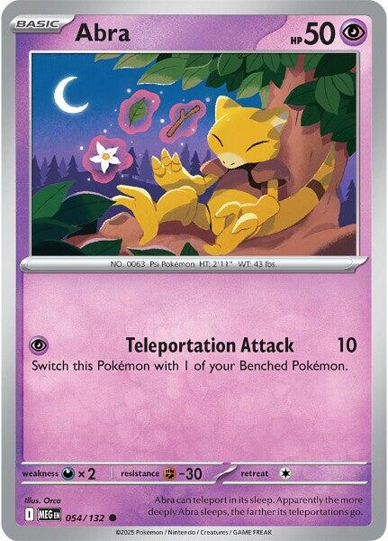 Abra (054/132) [Mega Evolutions: Base Set] | Pegasus Games WI