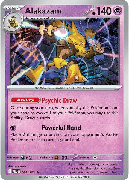 Alakazam (056/132) [Mega Evolutions: Base Set] | Pegasus Games WI