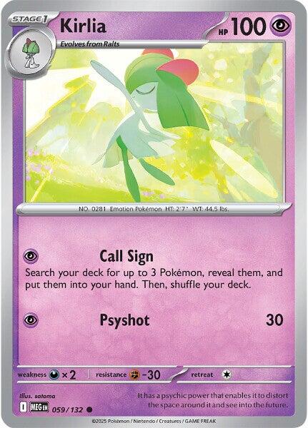Kirlia (059/132) [Mega Evolutions: Base Set] | Pegasus Games WI