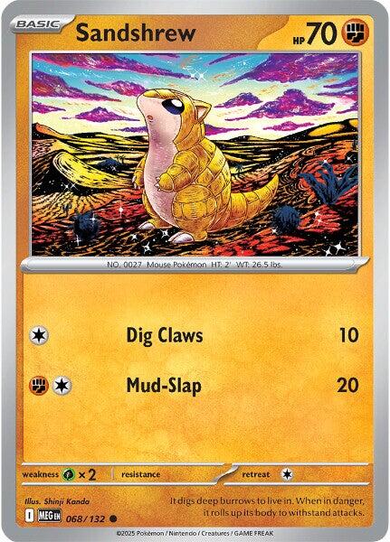 Sandshrew (068/132) [Mega Evolutions: Base Set] | Pegasus Games WI