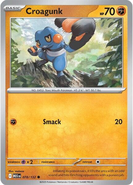 Croagunk (078/132) [Mega Evolution: Base Set] | Pegasus Games WI