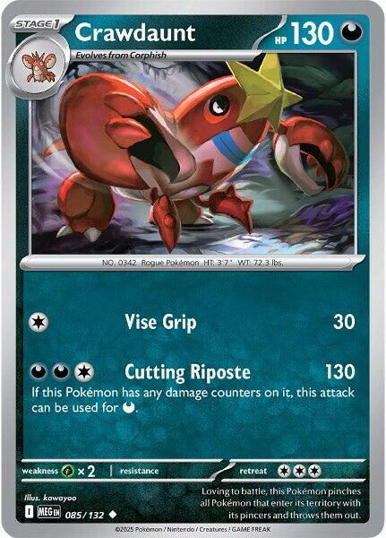 Crawdaunt (085/132) [Mega Evolutions: Base Set] | Pegasus Games WI