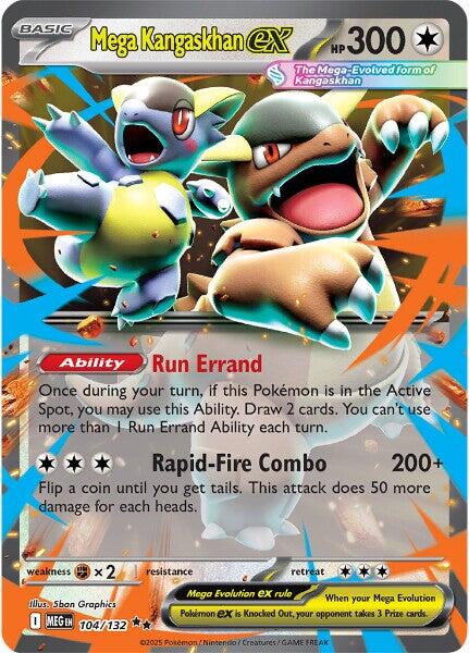 Mega Kangaskhan ex (104/132) [Mega Evolution: Base Set] | Pegasus Games WI