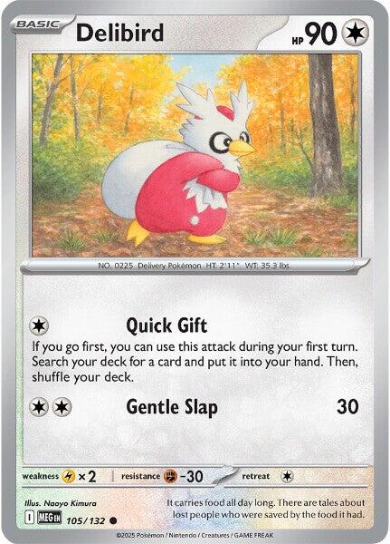 Delibird (105/132) [Mega Evolution: Base Set] | Pegasus Games WI