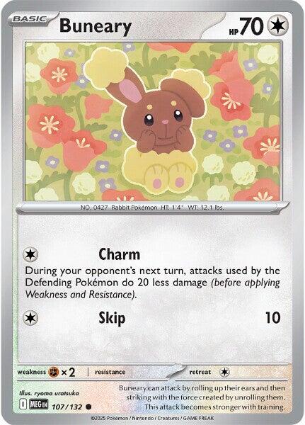 Buneary (107/132) [Mega Evolutions: Base Set] | Pegasus Games WI