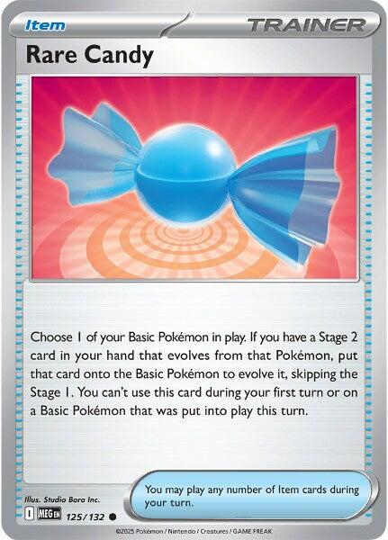 Rare Candy (125/132) [Mega Evolutions: Base Set] | Pegasus Games WI