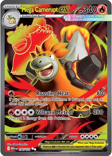 Mega Camerupt ex (156/132) [Mega Evolution: Base Set] | Pegasus Games WI