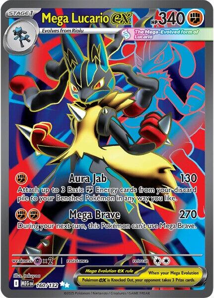 Mega Lucario ex (160/132) [Mega Evolutions: Base Set] | Pegasus Games WI