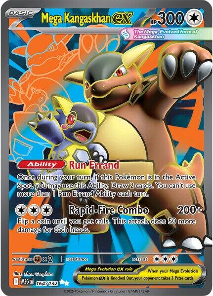Mega Kangaskhan ex (164/132) [Mega Evolution: Base Set] | Pegasus Games WI