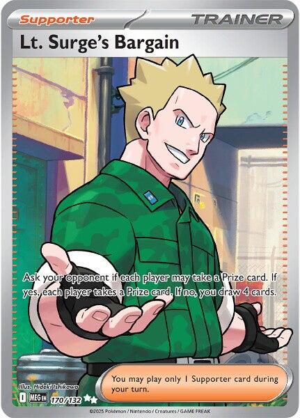 Lt. Surge's Bargain (170/132) [Mega Evolution: Base Set] | Pegasus Games WI