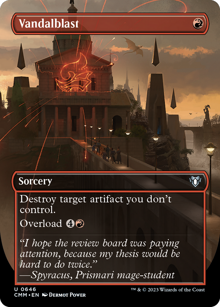 Vandalblast (Borderless Alternate Art) [Commander Masters] | Pegasus Games WI