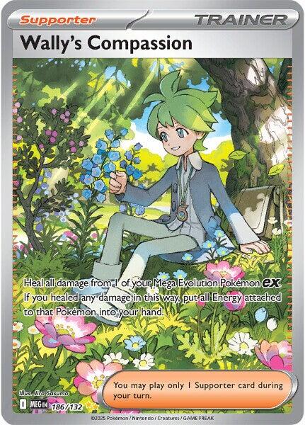 Wally's Compassion (186/132) [Mega Evolutions: Base Set] | Pegasus Games WI