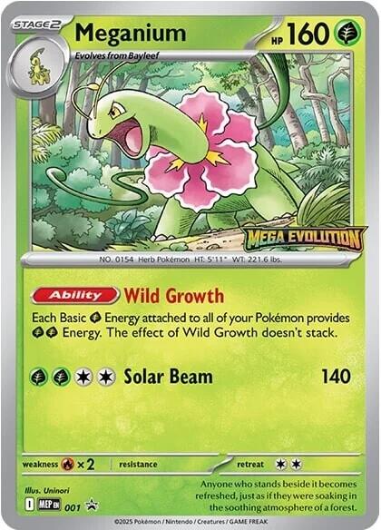 Meganium (001) [Mega Evolutions Promo] | Pegasus Games WI