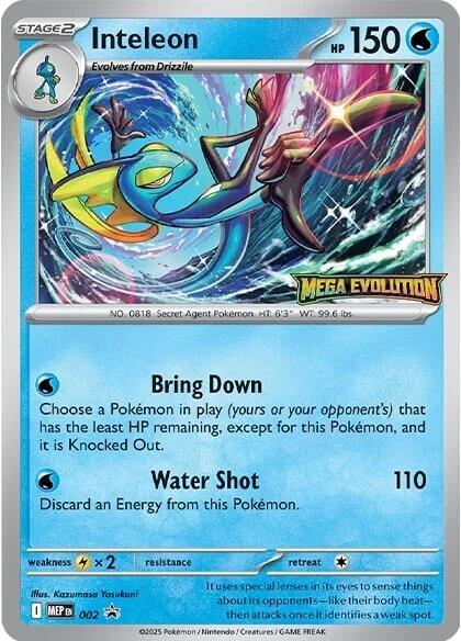 Inteleon (002) [Mega Evolutions Promo] | Pegasus Games WI