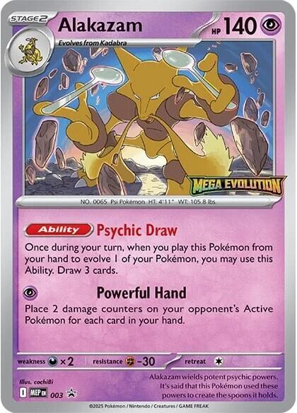 Alakazam (003) [Mega Evolutions Promo] | Pegasus Games WI