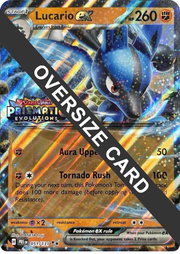 Lucario ex (051/131) (Prismatic Evolutions Stamp) [Scarlet & Violet: Prismatic Evolutions] | Pegasus Games WI