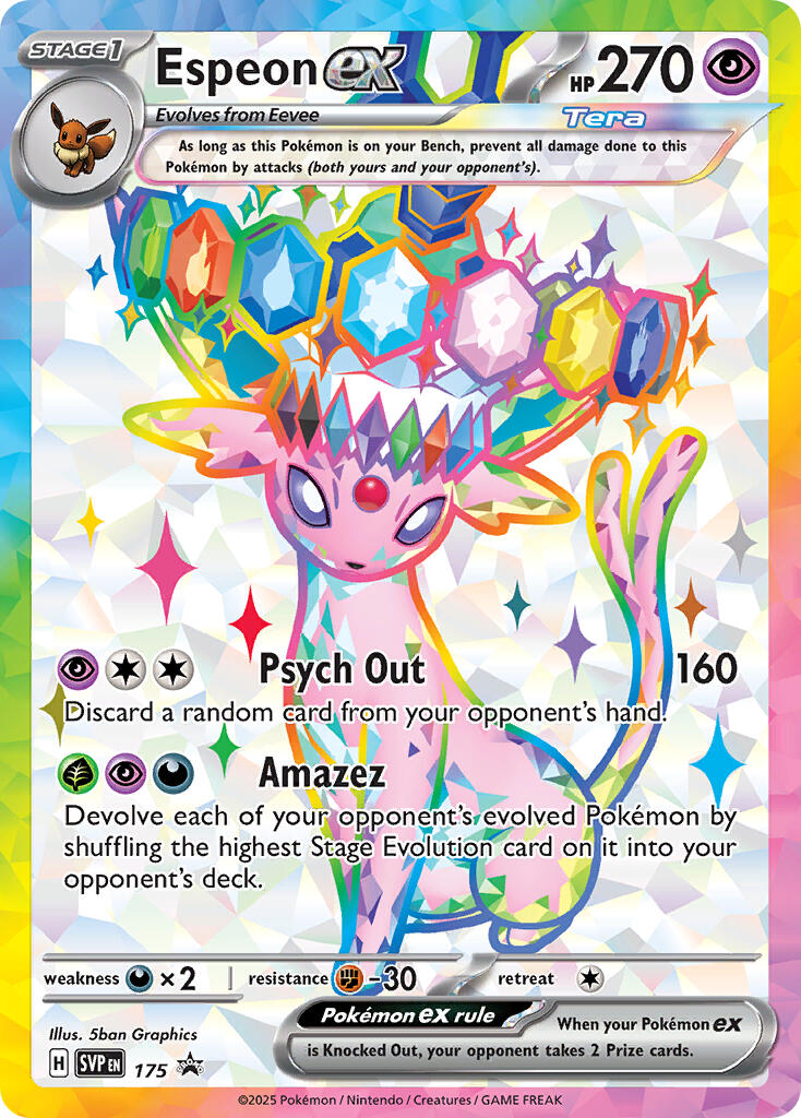 Espeon ex (SVP 175) [Scarlet & Violet: Black Star Promos] | Pegasus Games WI