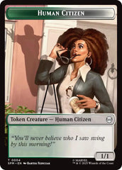 Human Citizen // Treasure Double-Sided Token [Marvel's Spider-Man Tokens] | Pegasus Games WI