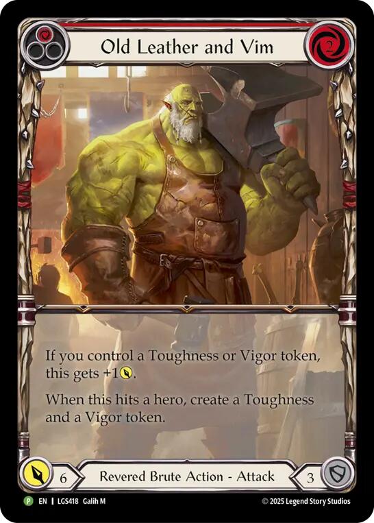 Old Leather and Vim [LGS418] (Promo)  Cold Foil | Pegasus Games WI