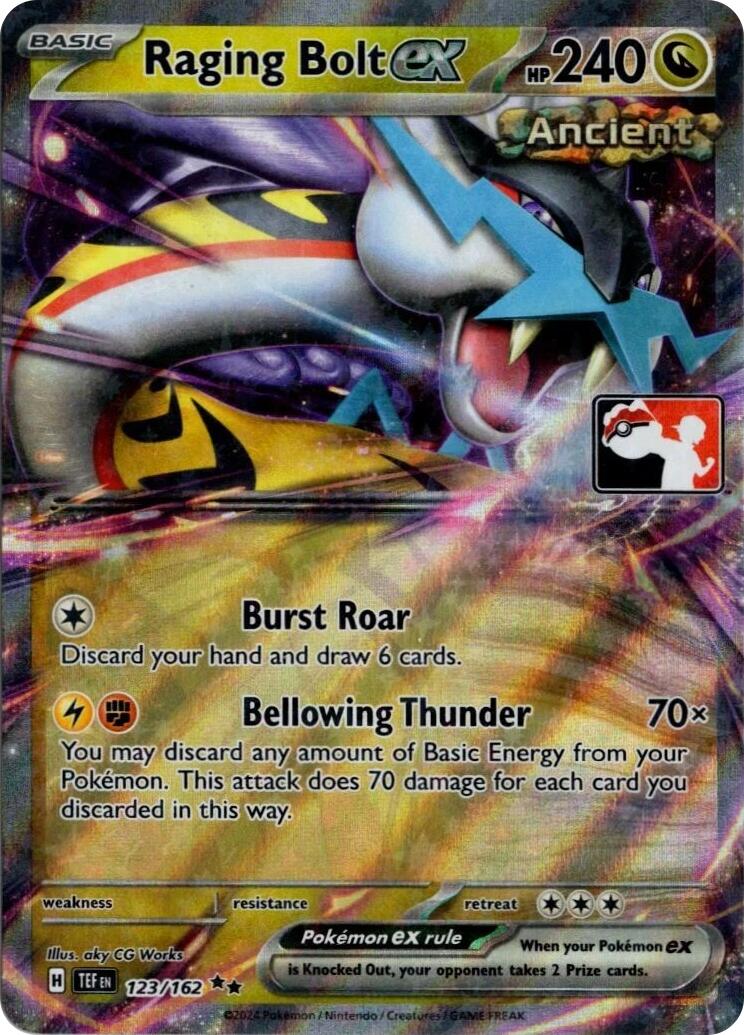 Raging Bolt ex (123/162) (Prize Pack Series 5) [Prize Pack Series Five] | Pegasus Games WI