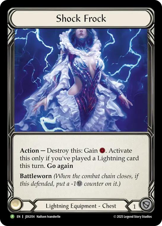Shock Frock [JDG054] (Promo)  Cold Foil | Pegasus Games WI