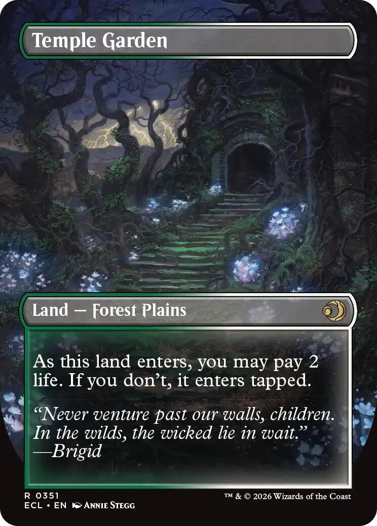 Temple Garden (Borderless) [Lorwyn Eclipsed] | Pegasus Games WI