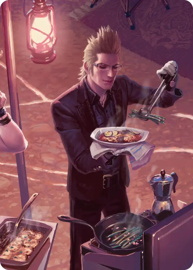 Campsite Cuisine Scene Art Card [FINAL FANTASY Art Series] | Pegasus Games WI