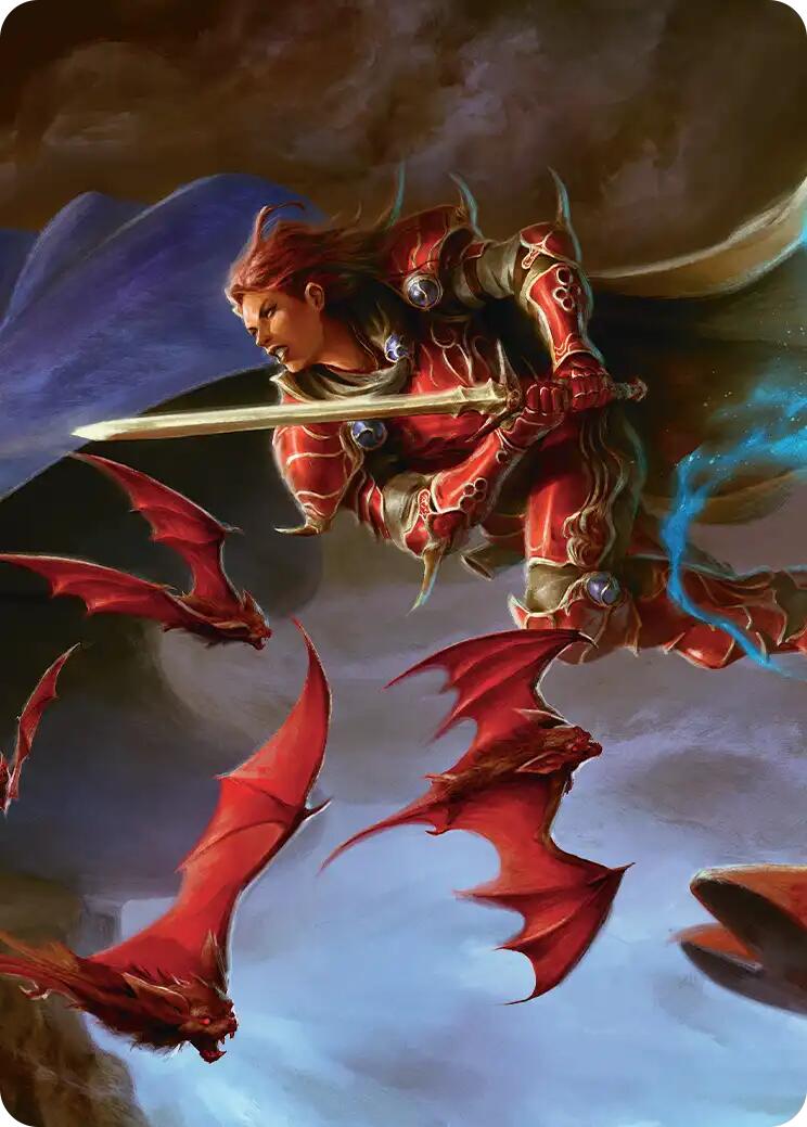 The Destined Warrior Scene Art Card [FINAL FANTASY Art Series] | Pegasus Games WI