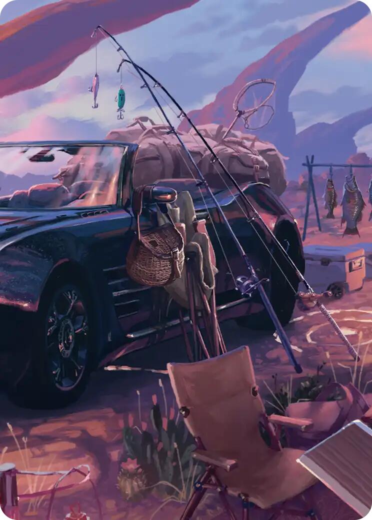 Fishing Gear Scene Art Card [FINAL FANTASY Art Series] | Pegasus Games WI
