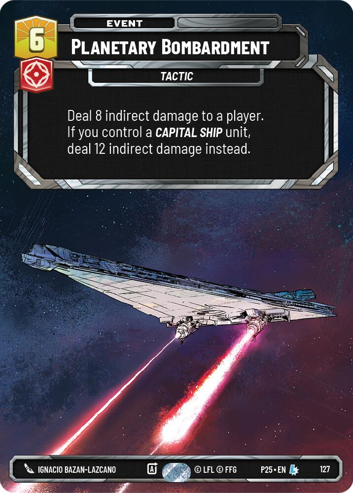 Planetary Bombardment (127) (127) [Sector and Regional Promos: Season 1] | Pegasus Games WI