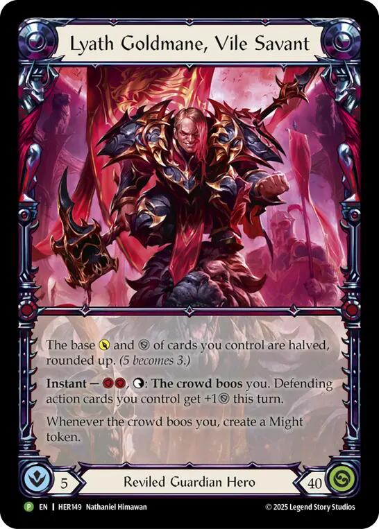Lyath Goldmane, Vile Savant [HER149] (Promo)  Rainbow Foil | Pegasus Games WI