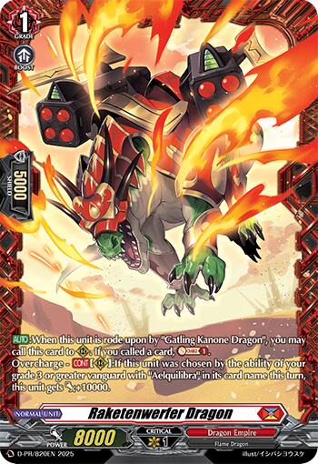 Raketenwerfer Dragon (D-PR/820EN) [D Promo Cards] | Pegasus Games WI