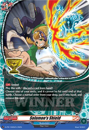Solomon's Shield (D-PR/1005EN) [D Promo Cards] | Pegasus Games WI